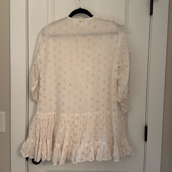 PQ Swim Brooke Tunic Flowy Smocked Long Sleeve Mini Dress - Picture 6 of 11